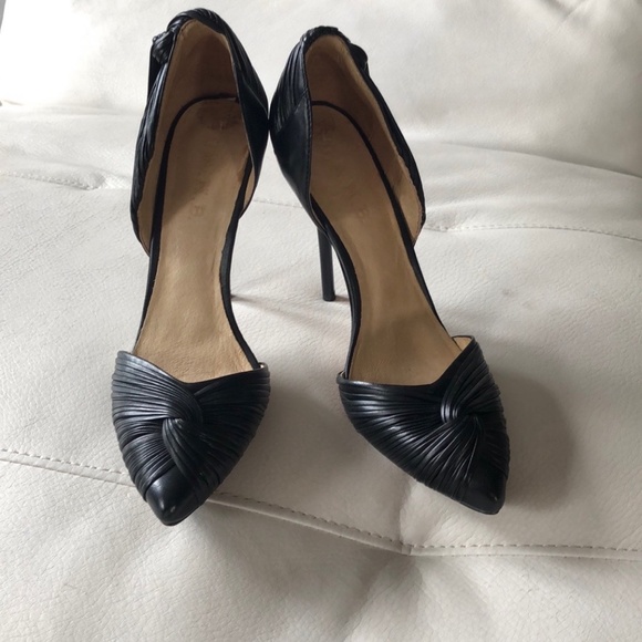 Black Leather High Heel By Gwen Stefani L.A.M.B - Picture 2 of 4